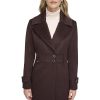 Women's Solid Wool Blend Trench Coat