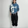 Retro Y2K Hoodie Gothic Casual Alphabet Blast Print Pattern Skull Fashion Hoodie Men Harajuku Men Clothing