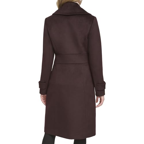 Women's Solid Wool Blend Trench Coat