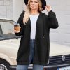 Women Plus Size Zip Up Hoodies Long Sleeve Tunic Sweatshirt Long Fleece Hoodie Jacket with Pockets