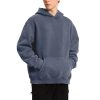 Mens Hoodies Oversized Unisex Acid Wash Hoodie Heavyweight Fleece Vintage Cotton Sweatshirt Men Women Streetwear