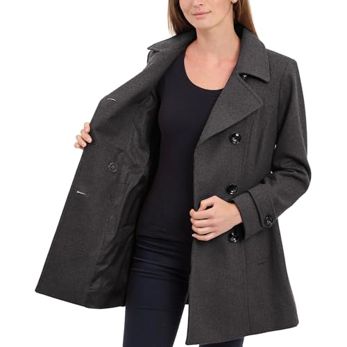 Women's Classic Double Breasted Coat Plus Size