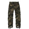 Women Mid-Rise Cargo Pants Heavy Cotton Casual Pants 8 Pockets Regular Fit/Plus Size Military Work Trousers