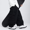 Womens Mens Baggy Waterproof Snowboarding Pants Unisex Snow Cargo Warm Insulation Ski Pants