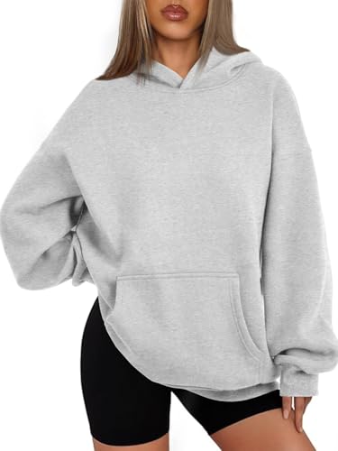 Womens Oversized Hoodies Fleece Sweatshirts Long Sleeve Sweaters Pullover Fall Clothes with Pocket