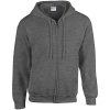 Heavy Blend Unisex Adult Full Zip Hooded Sweatshirt Top (M) (Purple)