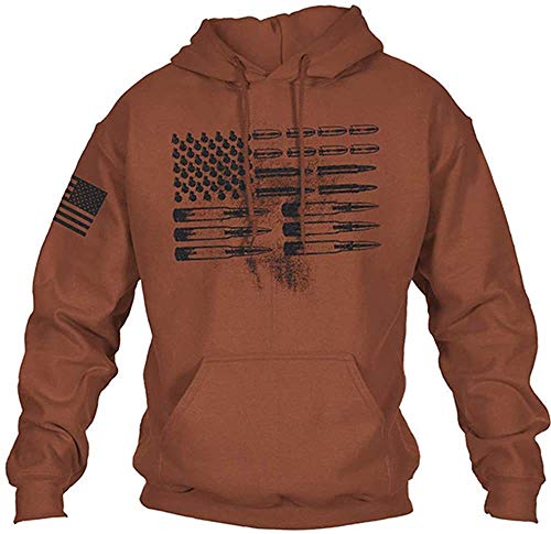 Mens Hoodies Long Sleeve American Flag Graphic Drawstring Hooded Pullover Sweatshirts