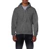 Heavy Blend Unisex Adult Full Zip Hooded Sweatshirt Top (M) (Purple)