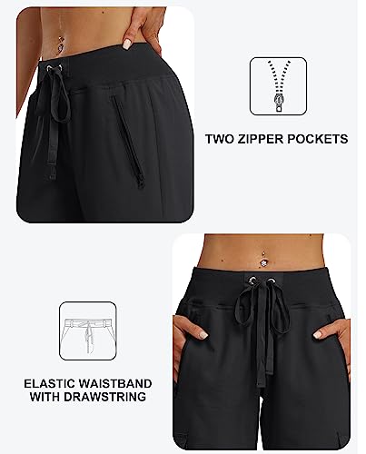 Women's Cargo Capris Pants Loose Fit Casual Hiking Pants Lightweight Quick Dry Travel Summer Pants for Women