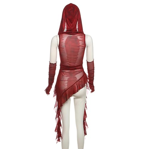 Hoodies Vest Top for Women Y2k Wasteland Rogue Medieval Tops Sleeveless Going Out Hooded Tops Streetwear