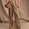 Womens Wide Leg Pants High Waist Straight Work Pants Office Business Casual Palazzo Trousers with Pockets