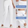 Womens Golf Pants with Zip Pockets High Waisted Stretch 7/8 Ankle Dress Work Business Casual Slacks Travel Pants