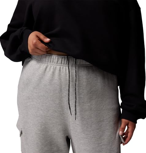 Womens Aldermore Fleece Cargo Pant,  Grey Heather, 1X x S