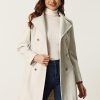 Winter Long Coat for Women's Lapel Collar Double Breast Coats