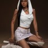 Rave Outfits for Women Sexy Backless Hoodie Draped Halter Tank Top Going Out Concert Festival Party Streetwear