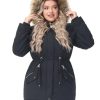 Women's Winter Coats Fleece Lined Parka Jacket Hooded Long Winter Warm Parka Coat with Pockets