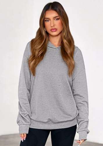 Hoodies for Women Oversized Pullover Sweatshirts 2025 Ruched Long Sleeve Casual Tops Fall Fashion Y2K Clothes