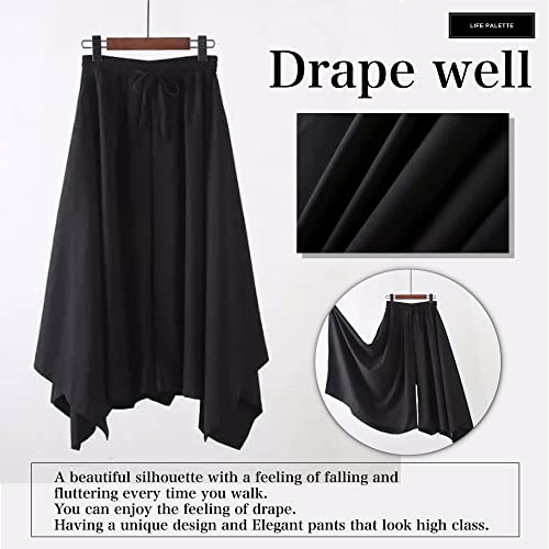 Life Palette Japanese Style Samurai Hakama Harem Pants Men Women Yoga Ninja Pants Black…