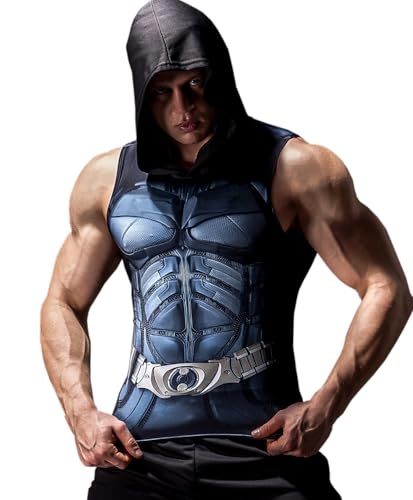 Men’s Sleeveless Hoodie Gym Tank Tops Bodybuilding Sleeveless Workout Hoodie Muscle Cut Off Sweatshirt for Men