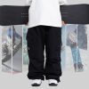 Womens Mens Baggy Ski Insulated Pants Waterproof Cargo Snow Pants Snowboard Outdoor Hiking Pants for Winter Sports