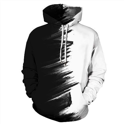 Unisex Hoodies 3D Print Galaxy Pullover Hooded Sweatshirt Hoodies with Big Pockets for Men, Teen Boy, Women