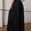 Women's Wide Leg Palazzo Pleated Pants High Waisted Flowy Loose Dressy Casual Long Trousers