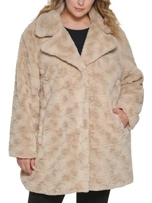 Women's Classic Mink Style Faux Fur Coat