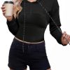 Women's Super Cropped Hoodie Drawstring Zip Up Sweatshirt Long Sleeve Pullover Top