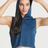 3 Pack: Women's Dry-Fit Sleeveless Cropped Tank Top Hoodie - Athletic Crop Sweatshirt