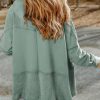 Waffle Knit Hoodies Womens Zip Up 2025 Drawstring Casual Shirt Jackets