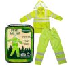 Class 3 Hi-Vis Rain Suit - Waterproof Rain Jacket & Pants | Heavy Duty Rain Gear for Men and Women | Lightweight, Reflective