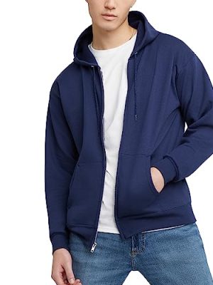 , Ecosmart Fleece Full-zip Hoodie for Men, Hooded Sweatshirt
