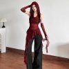 Hoodies Vest Top for Women Y2k Wasteland Rogue Medieval Tops Sleeveless Going Out Hooded Tops Streetwear