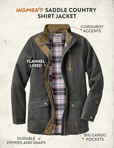 Women's Shirt Jacket Long Sleeve Flannel Lined