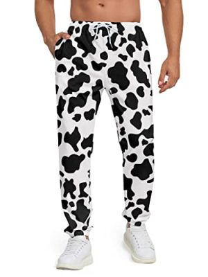 Sweatpants for Men 3D Printed Pants Joggers Pant Drawstring Sports Pants with 2 Side Pockets