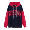 Womens Pullover Hoodies Oversized Graphic Color Block Novelty Hoodie Sweatshirts with Pockets