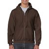 Heavy Blend Unisex Adult Full Zip Hooded Sweatshirt Top (M) (Purple)