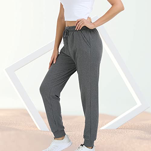 4 Pack Women's Lightweight Sweatpants with Pockets for Running Yoga Workout