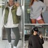 Womens Oversized Hoodies Fleece Sweatshirts Long Sleeve Sweaters Pullover Fall Clothes with Pocket