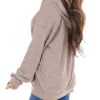 Women's Long Sleeve Drawstring Hoodies Sweatshirt Casual Loose Lightweight Pullover Tops with Pocket