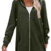 Zip Up Hoodies For Women Long Sleeve Oversized Sweatshirts Casual Lightweight Fleece Jackets With Pockets