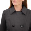 Women's Classic Double Breasted Coat Plus Size