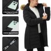 Women's Winter Coats Warm Thicken Long Puffer Jacket Waterproof Quilted Parka with Removable Faux Fur Hood