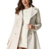 Winter Long Coat for Women's Lapel Collar Double Breast Coats