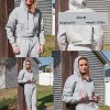 Women Fleece 2 Piece Tracksuits Fall Winter Sweatshirt Jogger Pants Matching Lounge Sets Thick Sweatsuits Pockets