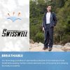 Men Women Rain Suit Waterproof Lightweight Hooded Raincoat Jacket and Pants for Golf, Hiking, Travel