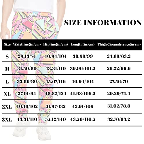 80s 90s Men's Sweatpants Retro Costumes Hip Hop Track Pants Vintage Jogger Workout Pants Sports Outfits for Men & Women