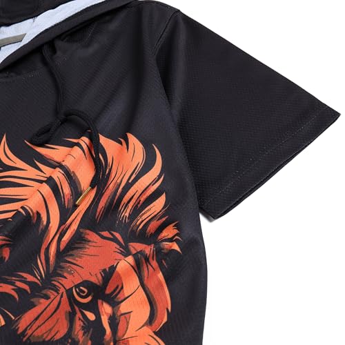 DEHANER Dry Fit Short Sleeve Hoodies For Men Workout Gym Athletic Pullover T-Shirts Lightweight Sweatshirts