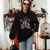 Halloween Sweatshirt for Women Spooky Ghost Hoodie Magic Kingdom Pullover Tops Fall Holiday Long Sleeve Shirt