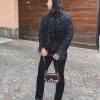 Women Dress Pants Business Casual Straight Leg 30" Stretch Work Pants Pull On Slim-fit Regular Slacks with 4 Pockets